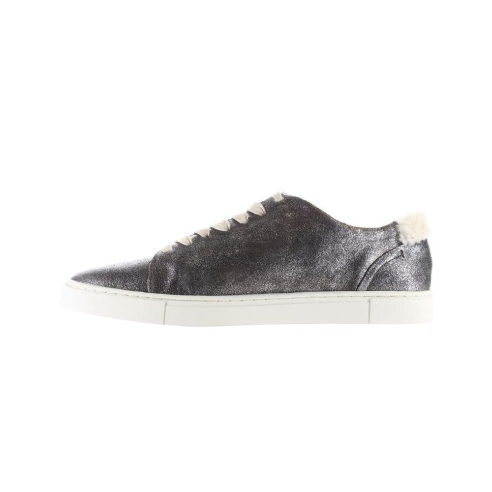 Frye Womens Ivy Shearling Anthracite Fashion Sneaker Size 9.5 Medium (B, M) - Picture 3 of 4